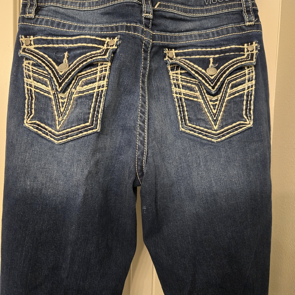 Vigoss Women's Denim Jeans with Embroidered Pockets